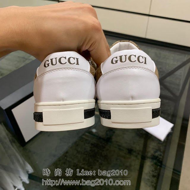 GUCCI男鞋 專櫃同步 古馳男士最新款休閒鞋 Gucci印花休閒男板鞋  hdnx1260